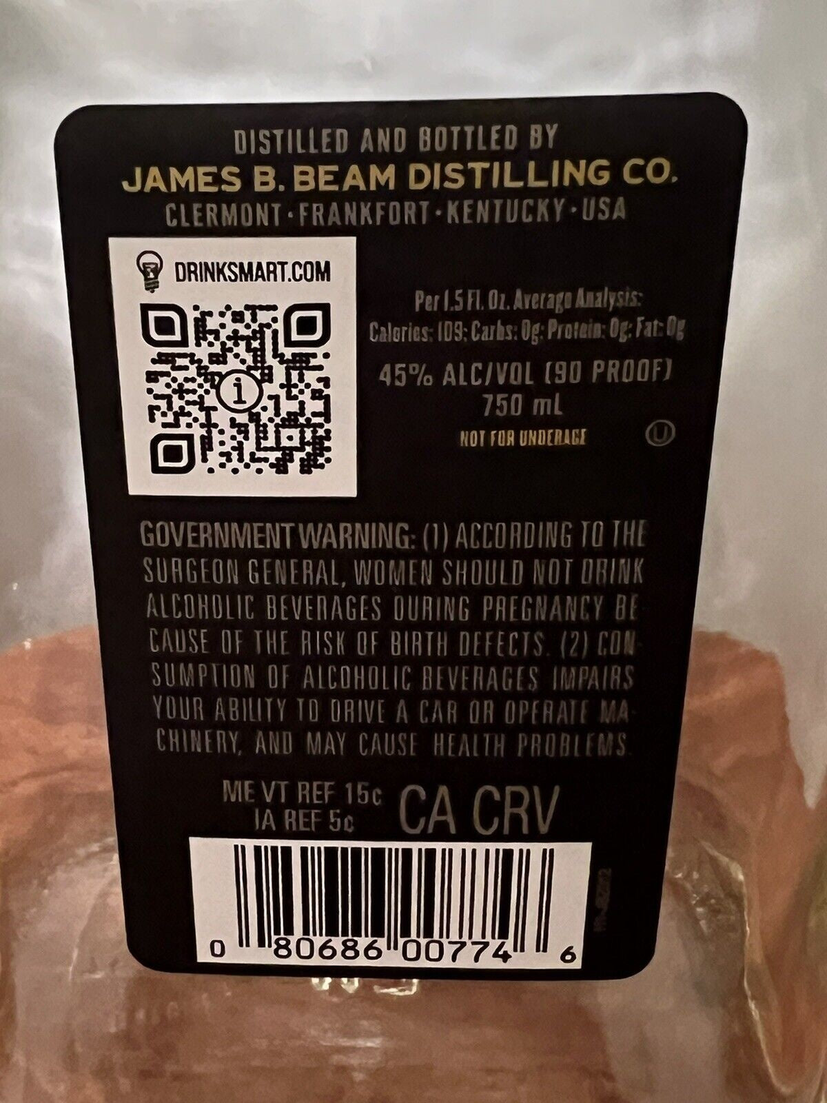 Jim Beam Bourbon Black 7 Year