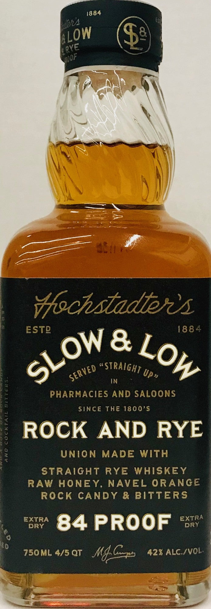 Hochstadter'S Slow & Low Rye Whiskey