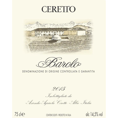 Ceretto Barolo 2018
