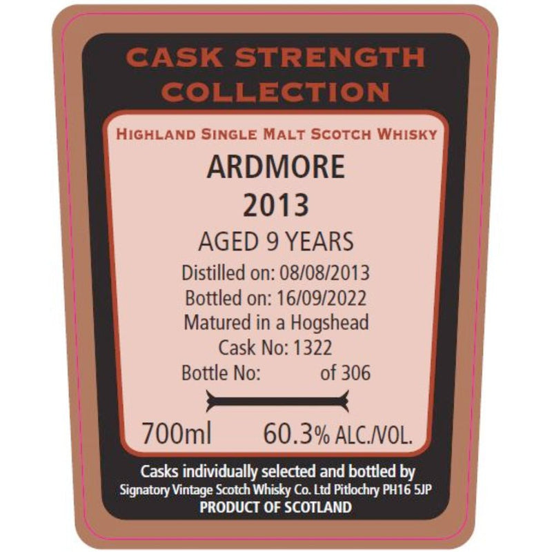 Signatory Ardmore 9Yr 2013 2013