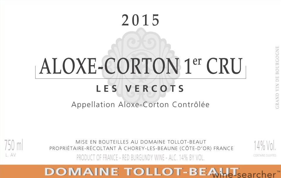 Tollot Beaut Aloxe Corton 1Er Cru Les Vercots 2022