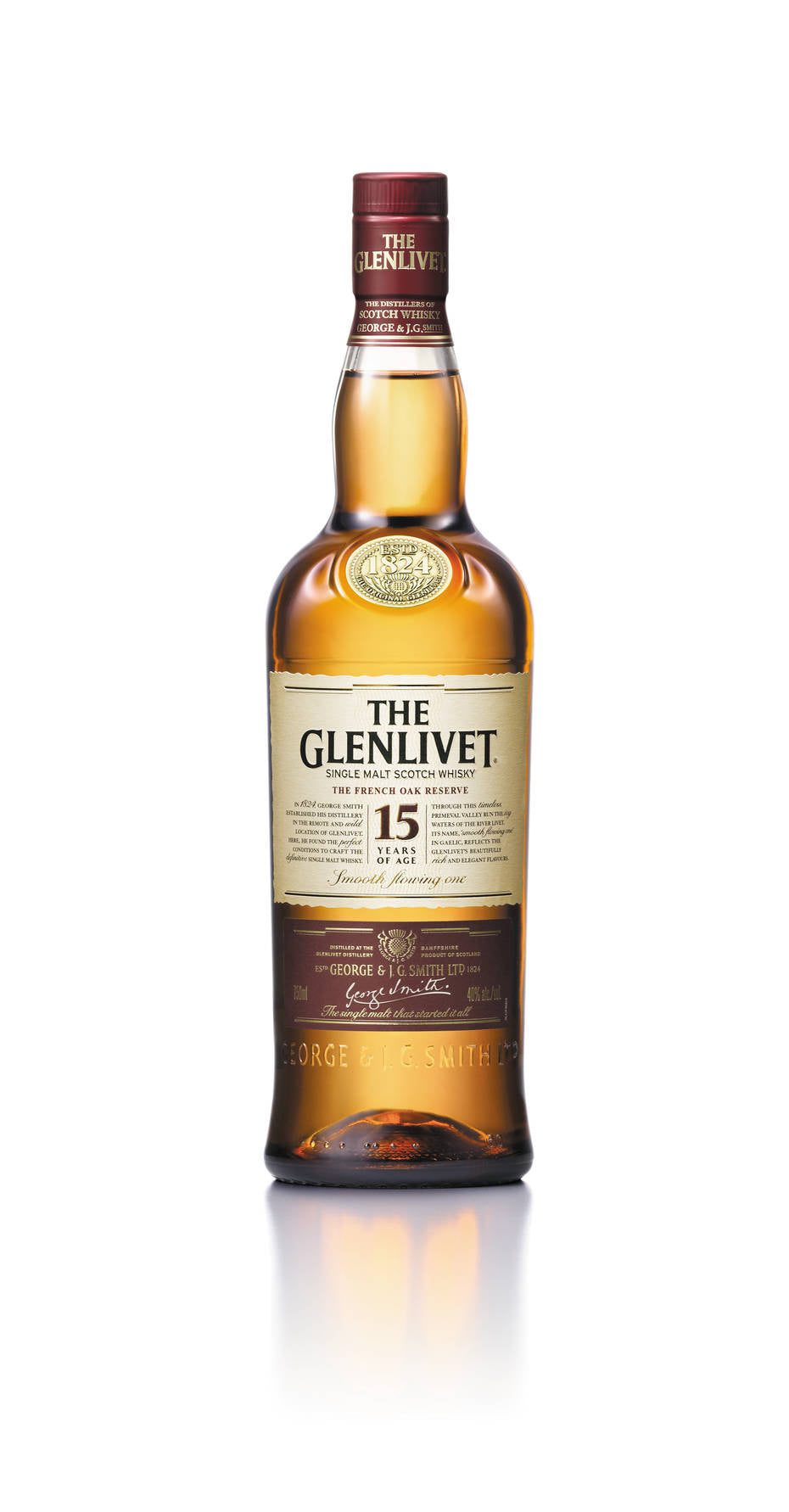 Glenlivet Scotch Single Malt French Oak Cask 15 Year