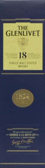 Glenlivet Scotch Single Malt 18 Year