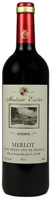 Markovic Estates Merlot Semi Sweet