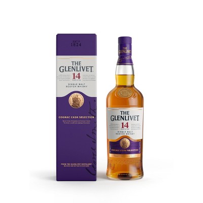 Glenlivet Scotch Single Malt 14 Year Cognac Cask