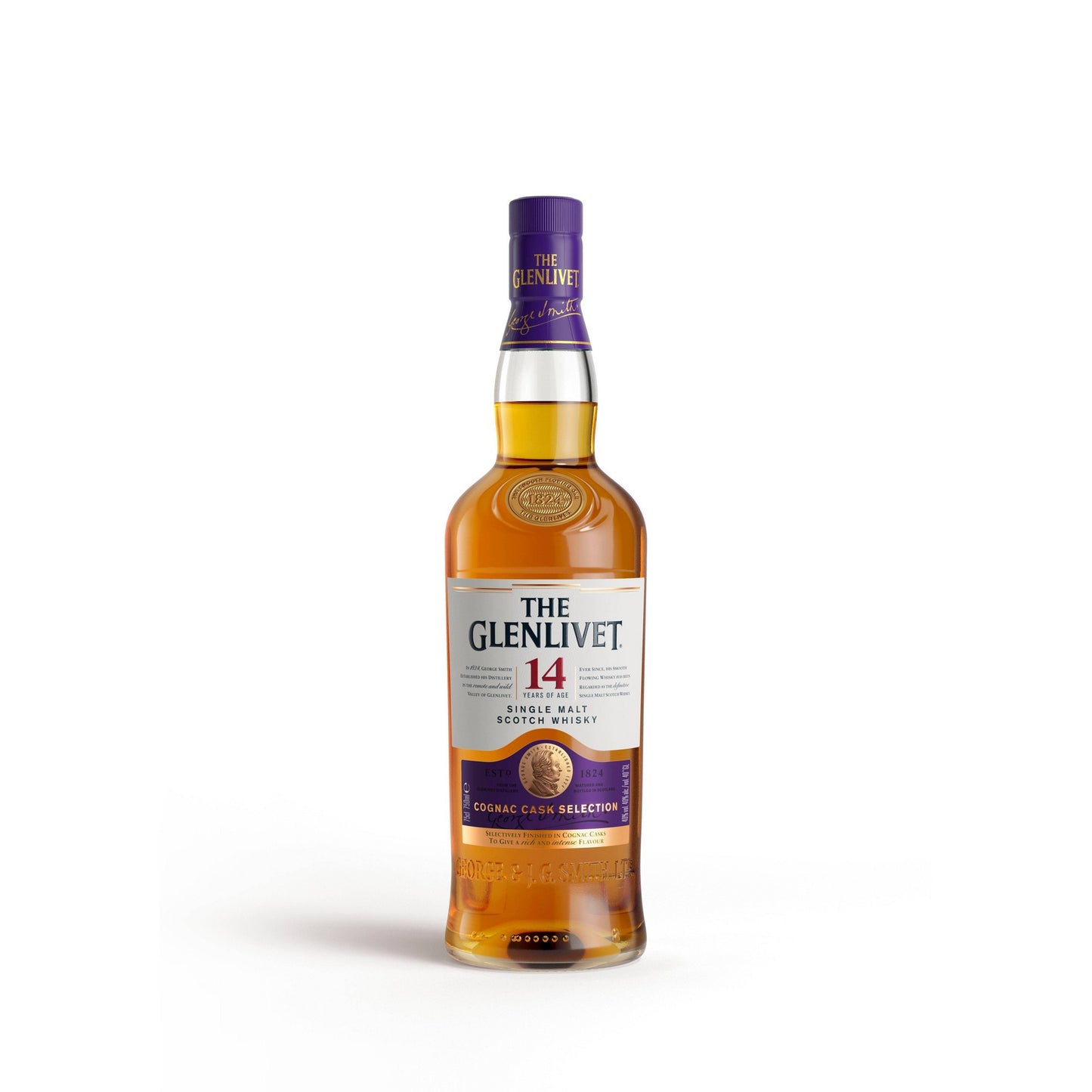 Glenlivet Scotch Single Malt 14 Year Cognac Cask