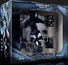 Crystal Head Onyx Blue Agave Vodka Gift With Shot Glasses