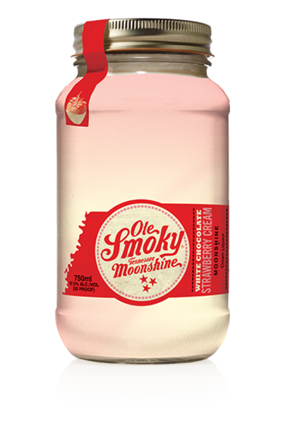 Ole Smoky White Chocolate Strawberry Cream Moonshine