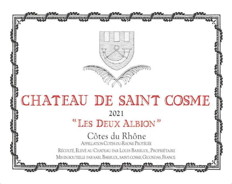 Cosme St Chateau Cotes Du Rhone Les Deux Albions 2021