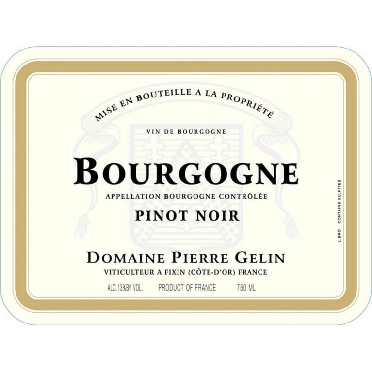 Pierre Gelin Bourgogne Cote D'Or Rouge 2022