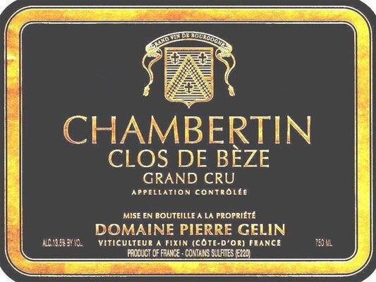 Pierre Gelin Chambertin Clos De Beze Grand Cru 2020