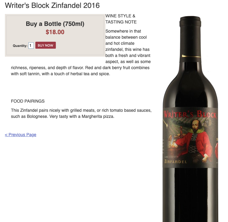 Writers Block Red Blend 2020