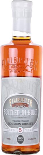 Filibuster 5 Year Old Bottled In Bond Virginia Straight Bourbon Whiskey