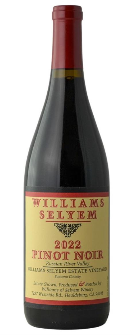 Williams Selyem Pinot Noir Estate Vineyard 2022