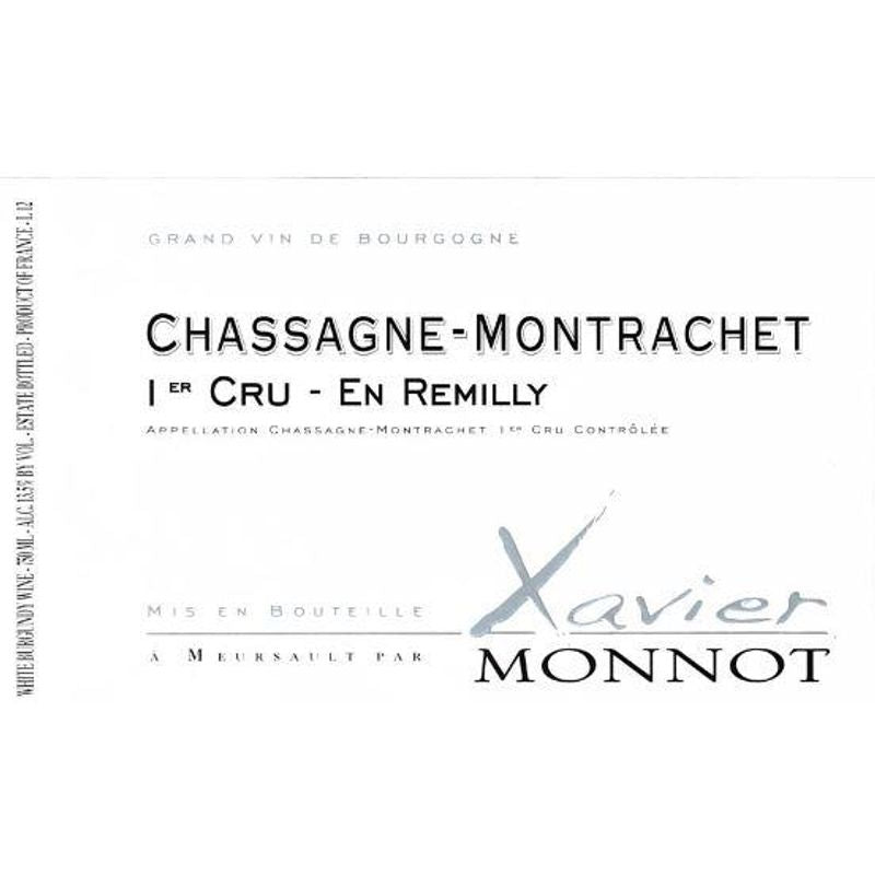 Xavier Monnot Chassagne Montrachet 1Er Cru En Remilly 2022